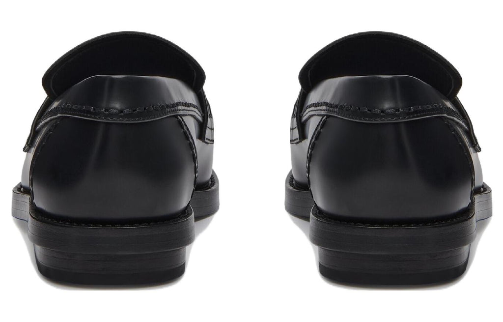 (WMNS) Alexander McQueen Seal Loafer 'Black Gun Metal 783218WIES31081 #