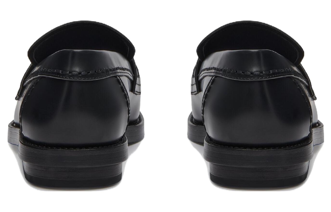 (WMNS) Alexander McQueen Seal Loafer 'Black Gun Metal 783218WIES31081 #