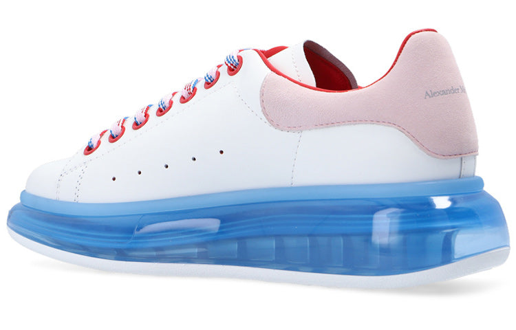 (WMNS) Alexander McQueen Oversized Sneaker 'White Blue' 611698WHXMA9623 #