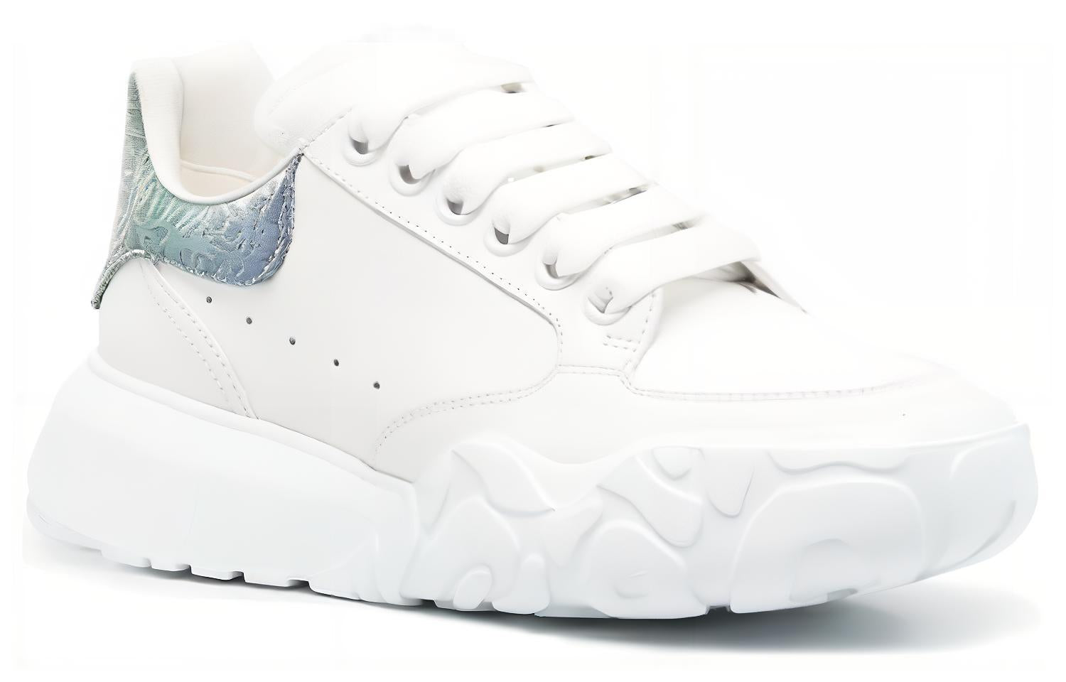 (WMNS) Alexander McQueen Court Sneakers 'White Multi' 733025WID619487 #