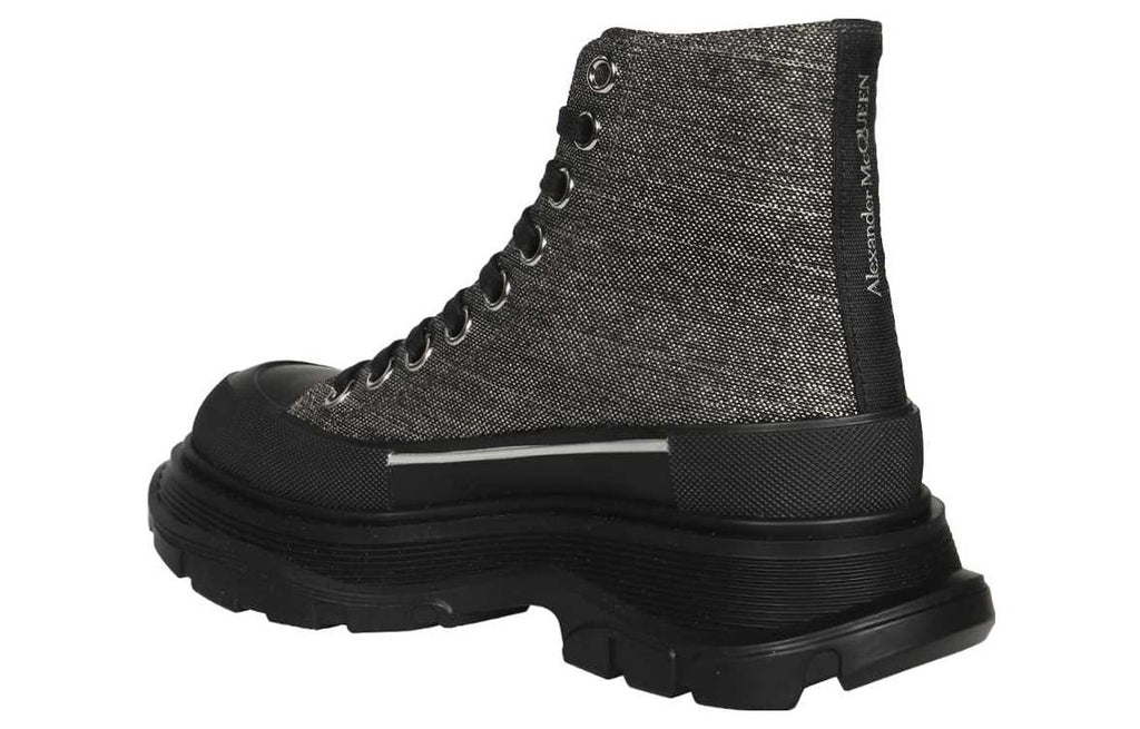 (WMNS) Alexander McQueen Tread Slick Boots 'Brown Black' 718369W4US28163 #