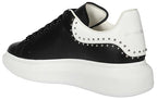 Alexander McQueen Oversized Sneaker 'Black Studs' 628017WHTQQ1071 #