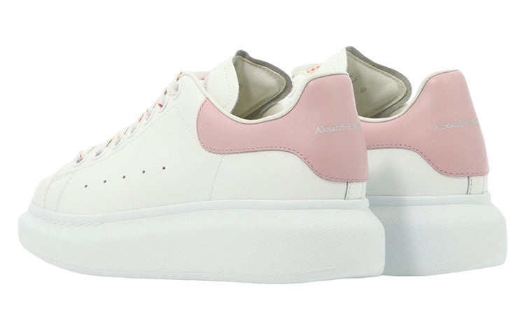 (WMNS) Alexander McQueen Oversized Larry Leather Sneakers 'White Pink' 718139WHGP58937 #