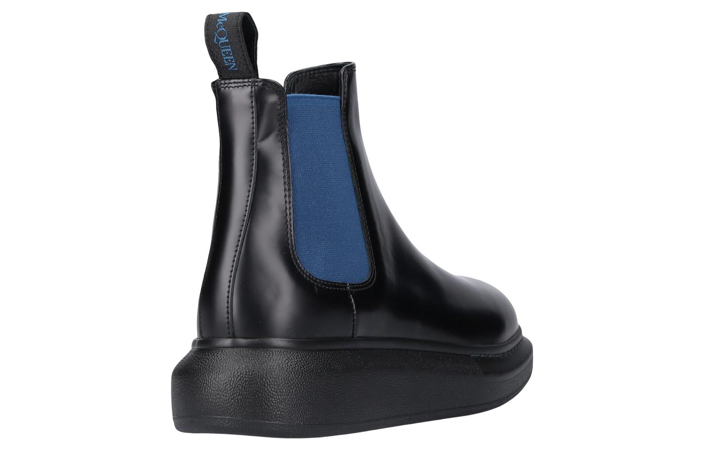 (WMNS) Alexander McQueen Hybrid Chelsea Boot 'Black Blue' 586398WHX561097 #
