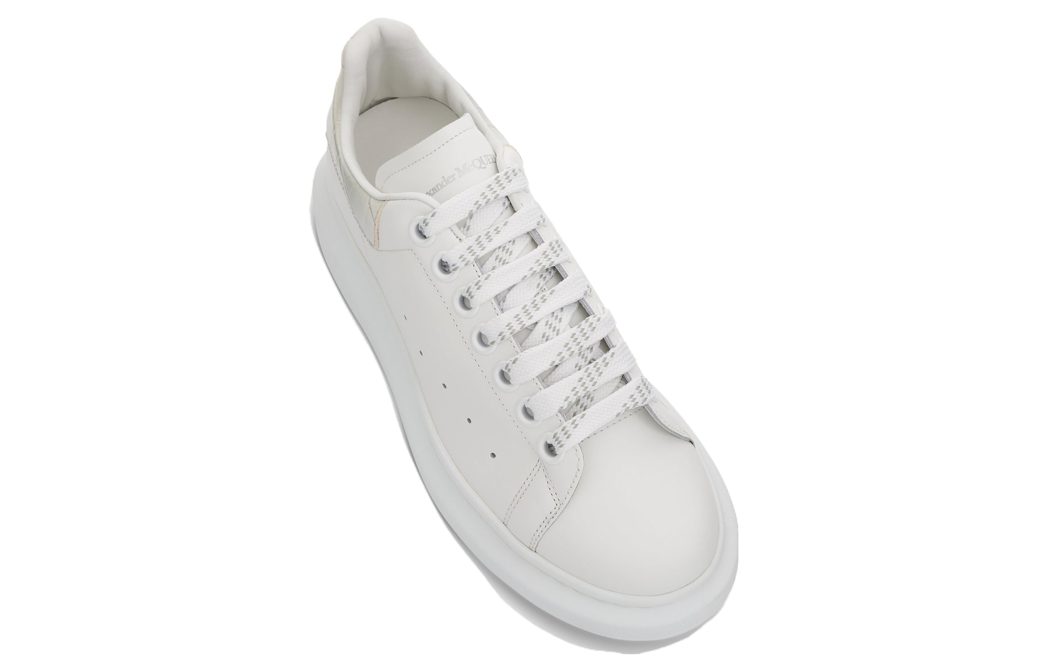 (WMNS) Alexander McQueen Oversized Low-Top Sneakers 'White Beige' 718233WICG68959 #