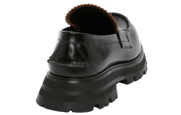 (WMNS) Alexander McQueen Wander Loafer 'Black' 664618WHZ801000 #