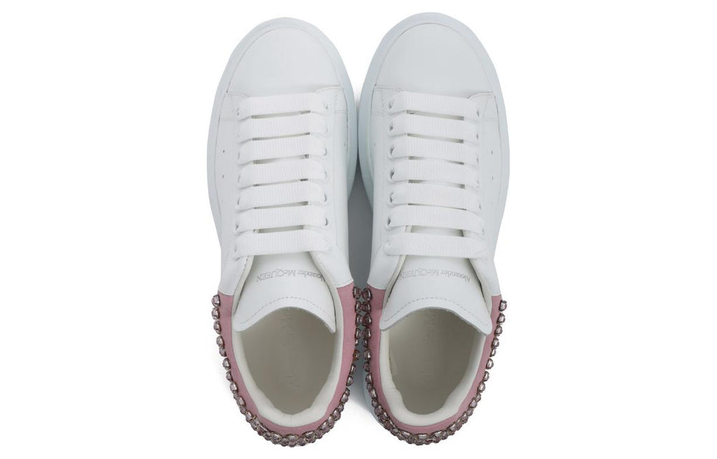(WMNS) Alexander McQueen Sequin Oversize Shoes 'White Pink' 586393WHWKH9382 #