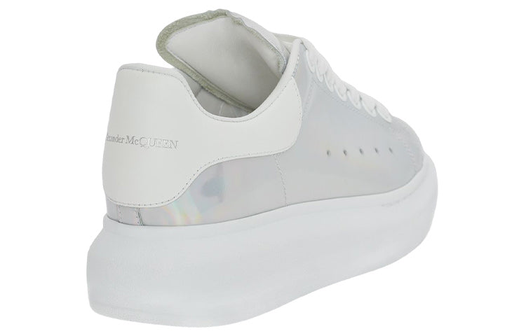 (WMNS) Alexander McQueen Oversized Sneakers 'White Iridescent' 718139WICT19000 #