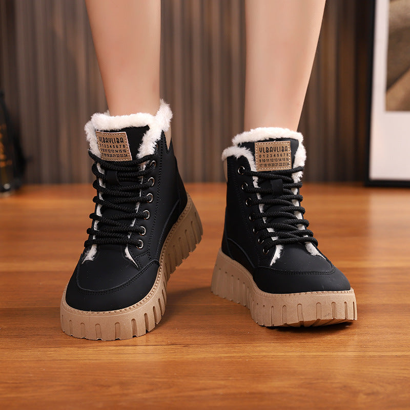 Snow Boots Winter  For Women Fashion Casual Plush Ankle Boot