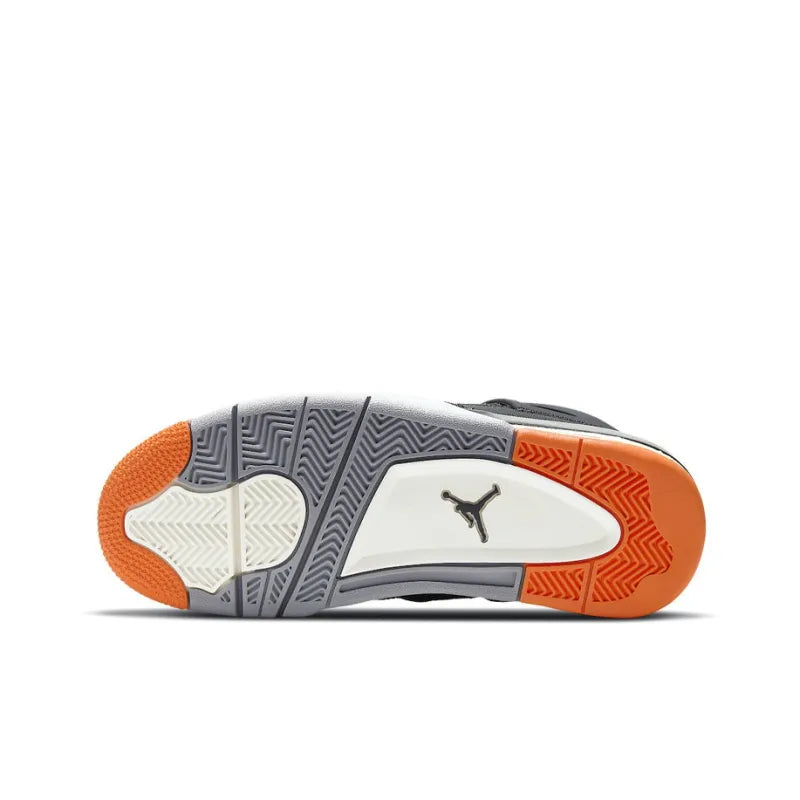 Jordan Retro 4-Style Sneakers – Starfish Orange Edition