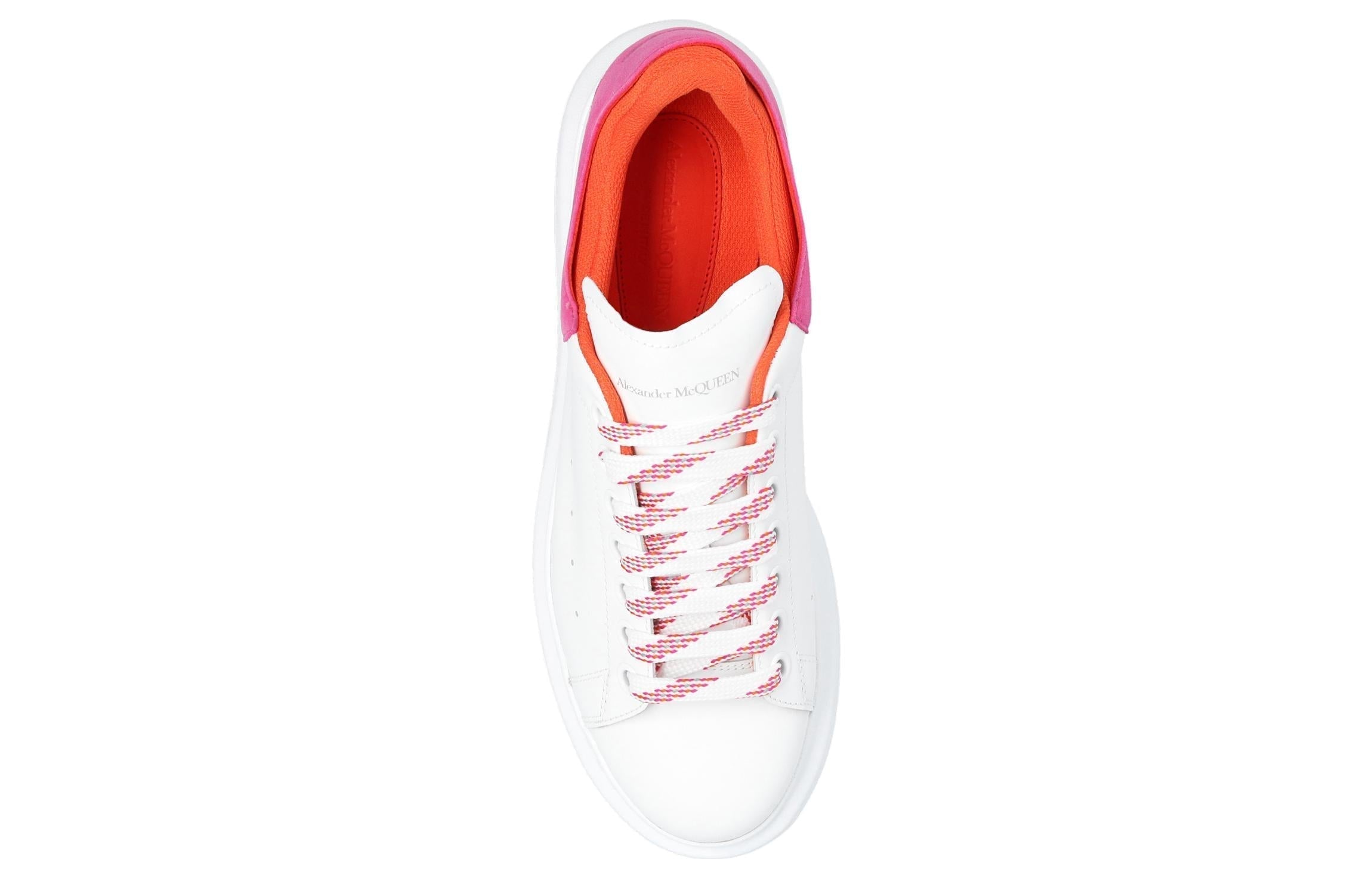 (WMNS) Alexander McQueen Oversized Low-Top Sneakers 'White Rose Pink' 697103WIBNH9858 #