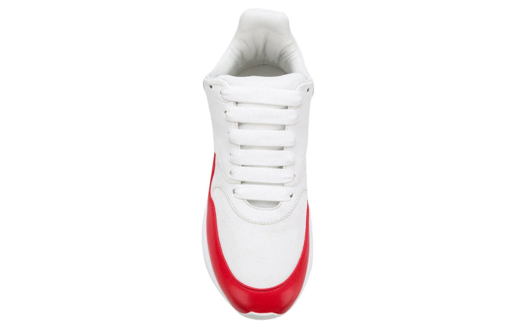 (WMNS) Alexander McQueen Oversized Runner in Nappa Calf Leather 'White Red' 533710WHT999092 #