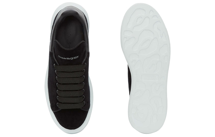 (WMNS) Alexander McQueen Oversized Sneaker 'Smooth Black' 553775W4FKT1000 #