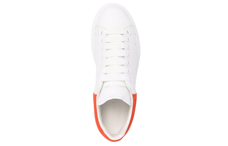 (WMNS) Alexander McQueen Oversized Sneaker 'White Orange' 553770WHGP79411 #