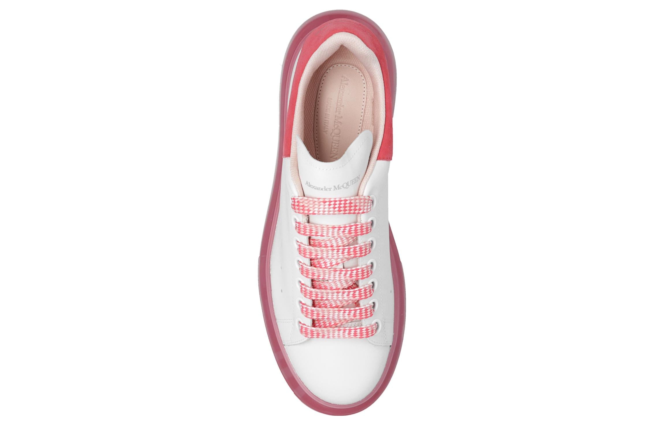 (WMNS) Alexander McQueen Oversized Sneaker 'Ivory Red' 666893WHXMA9942 #