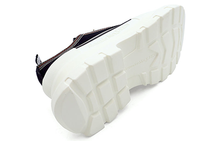 (WMNS) Alexander McQueen Tread Slick Lace Up Sneaker 'Denim Black' 657579W4L3M1355 #