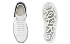 (WMNS) Alexander McQueen Clear Sole Oversized Sneaker 'White Black Sequins' 621718WHZ429926 #