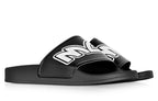 Alexander McQueen Logo Sandals Black/White 547040-R2587-1006 #