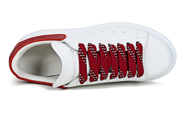 (WMNS) Alexander McQueen Oversized Sneaker 'White Burgundy' 621056WHXMT9727 #