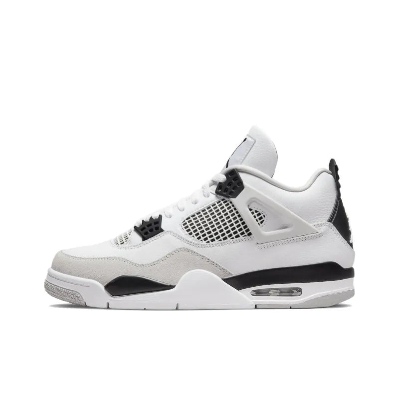 Air Jordan Retro 4-Style Sneakers – Military Black Edition