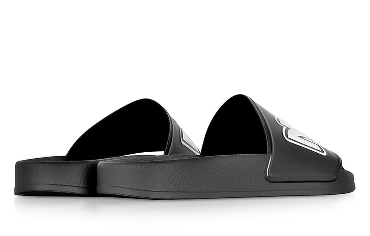Alexander McQueen Logo Sandals Black/White 547040-R2587-1006 #