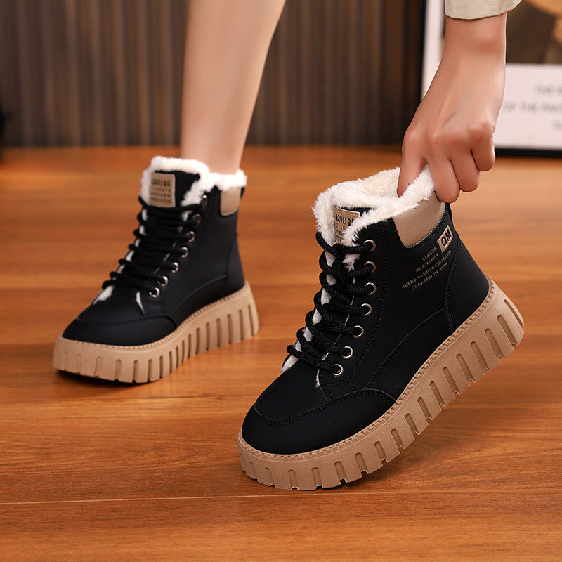 Snow Boots Winter  For Women Fashion Casual Plush Ankle Boot