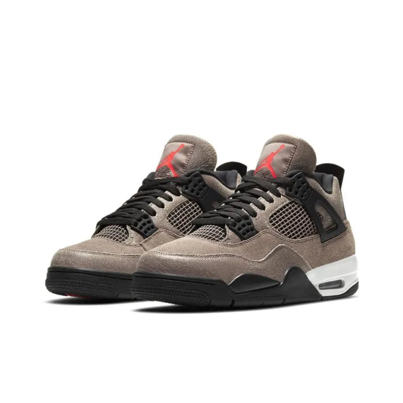 Air Jordan Retro 4-Style Sneakers – Taupe Haze Edition
