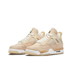 Air Jordan Retro 4-Style Sneakers – Shimmer Nude Edition