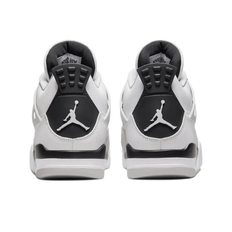 Air Jordan Retro 4-Style Sneakers – Military Black Edition