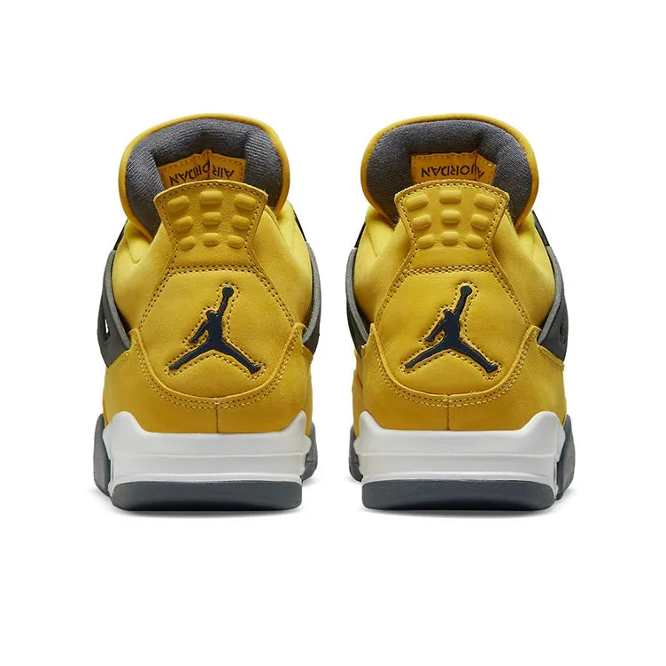 Air Jordan Retro 4-Style Sneakers – Lightning Yellow Edition