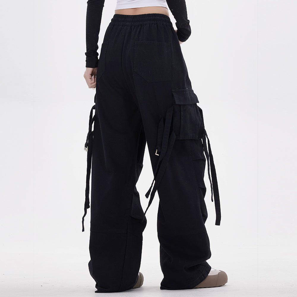 Fashion Loose Casual Wide Leg Mop Pants