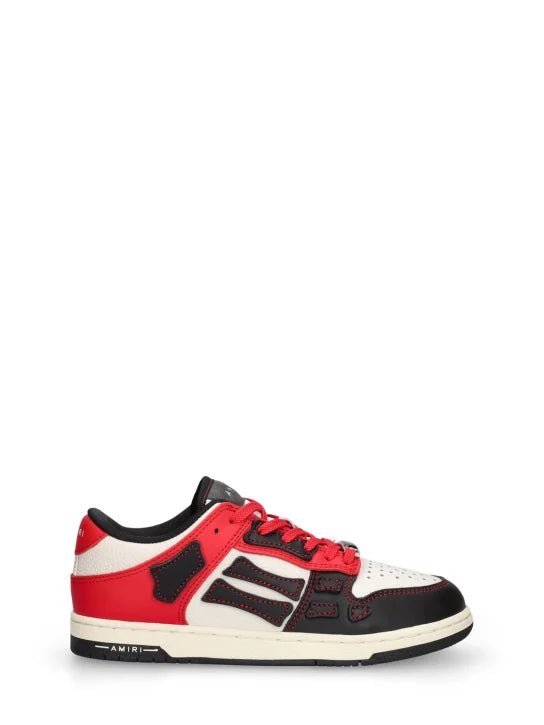 Amiri ‘Skel-Top’ Low-Top Sneakers Black, Red & White