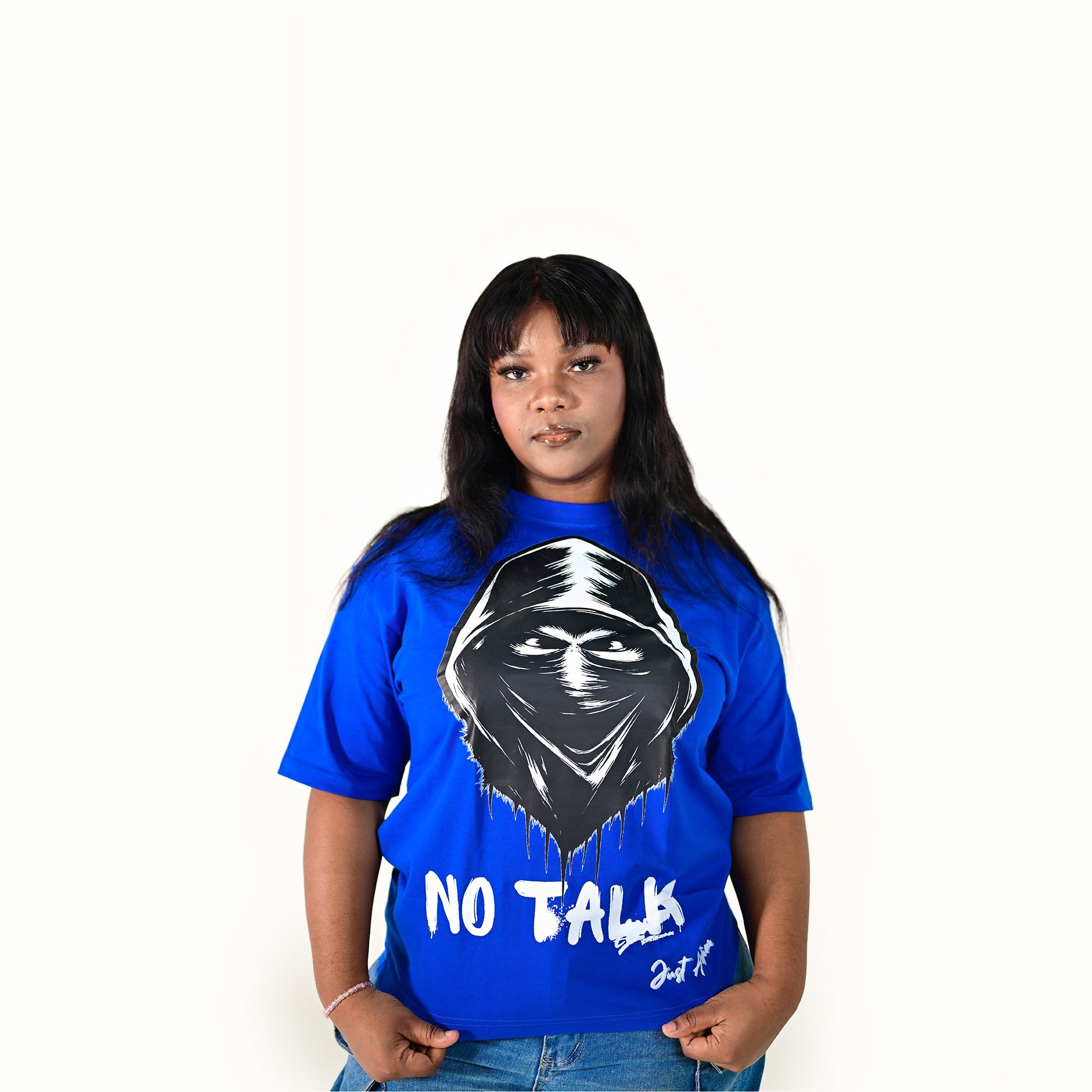 TLO No Talk Just Action – Royal Blue | Oversized Tee