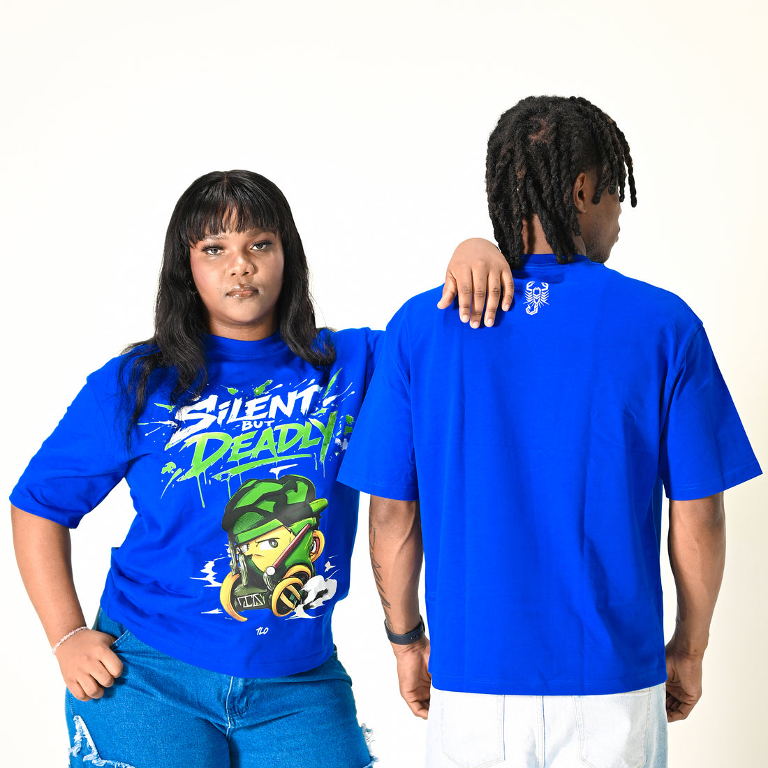 TLO Silent But Deadly – Electric Blue | Oversized Tee