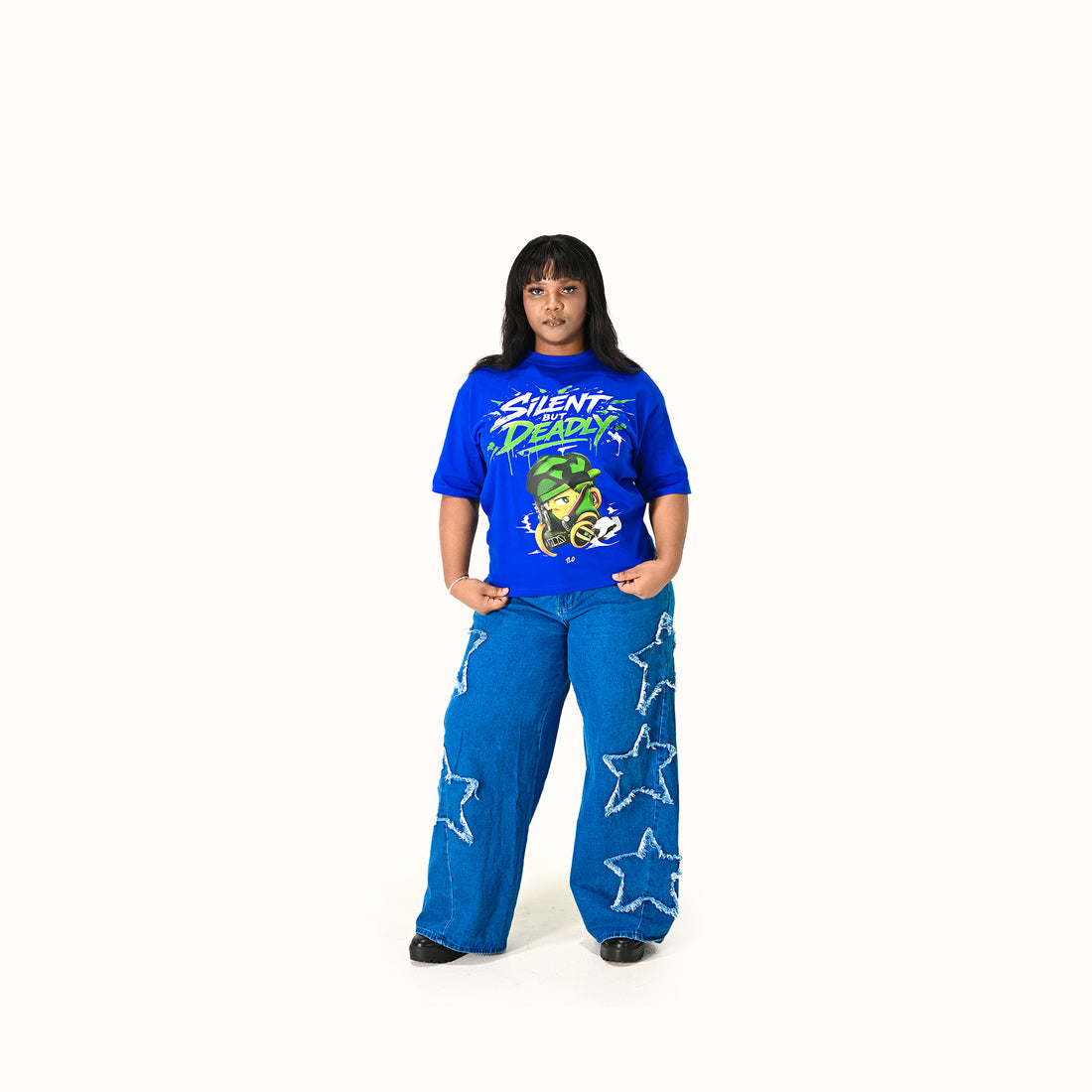TLO Silent But Deadly – Electric Blue | Oversized Tee