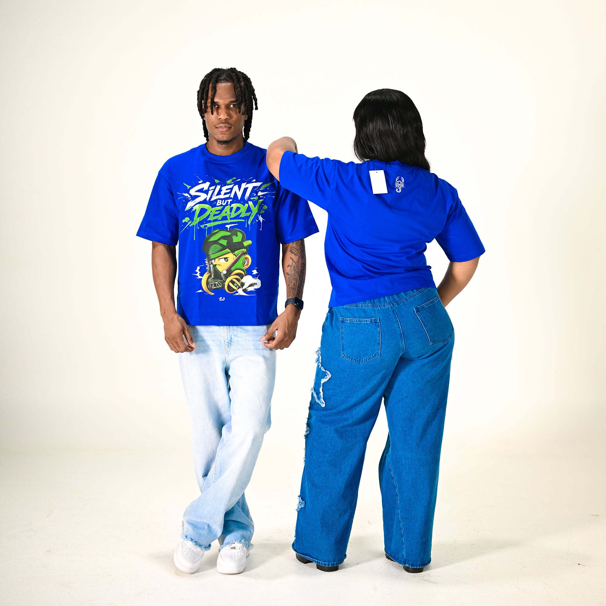 TLO Silent But Deadly – Electric Blue | Oversized Tee