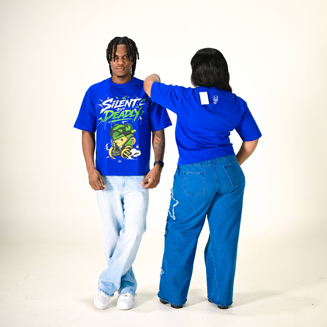 TLO Silent But Deadly – Electric Blue | Oversized Tee