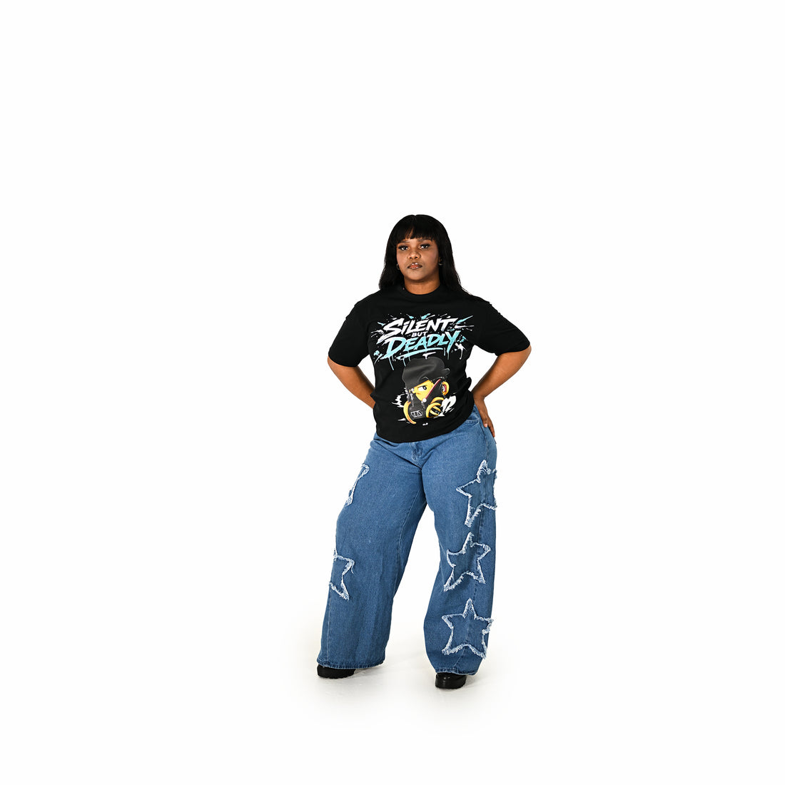 TLO Silent But Deadly – Shadow Black | Oversized Tee