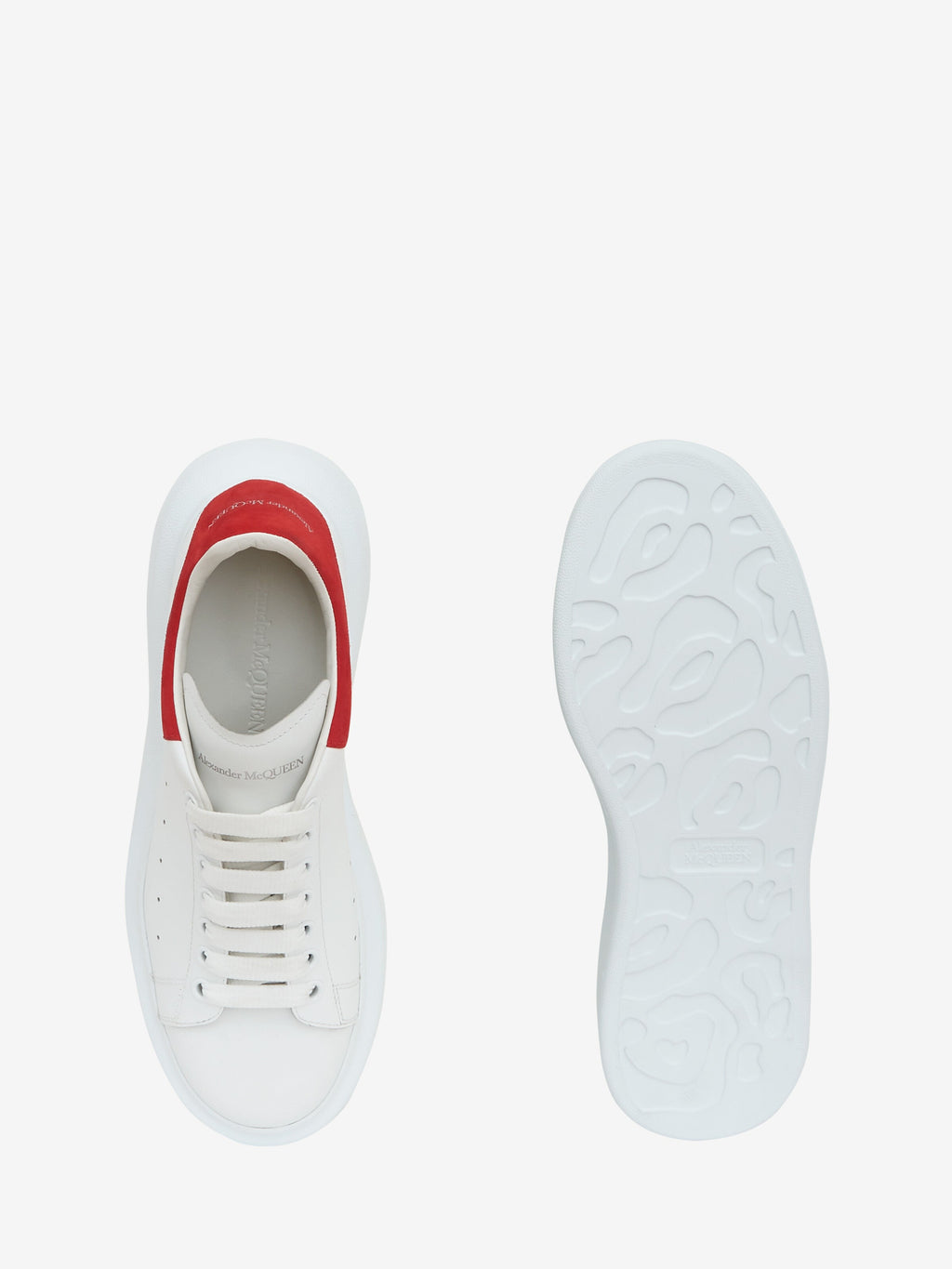 Men's Oversized Sneaker in White/lust Red
