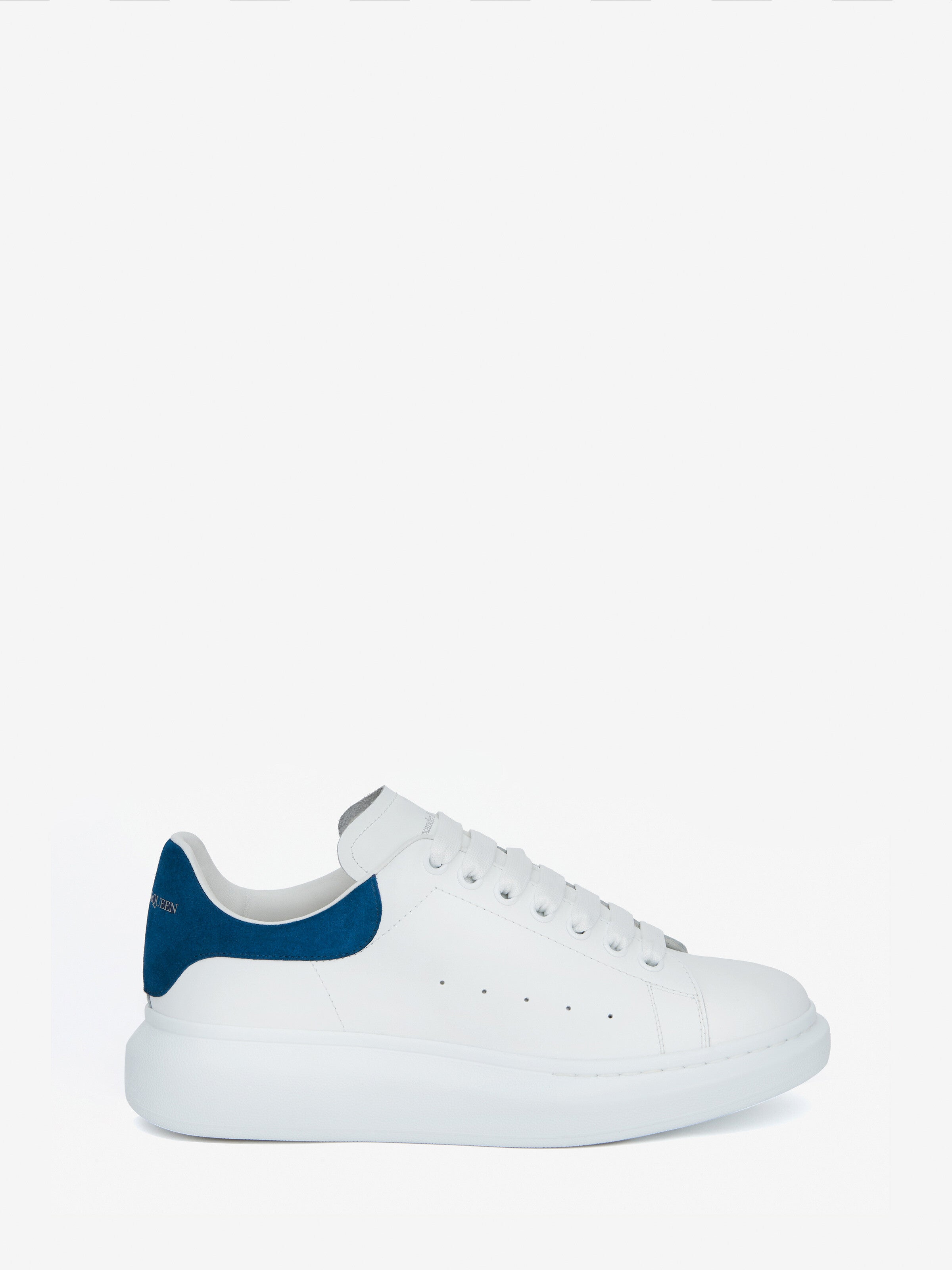 Men's Oversized Sneaker in White/Paris Bleu