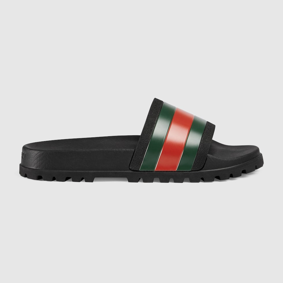 GUCCI WEB SLIDE SANDAL