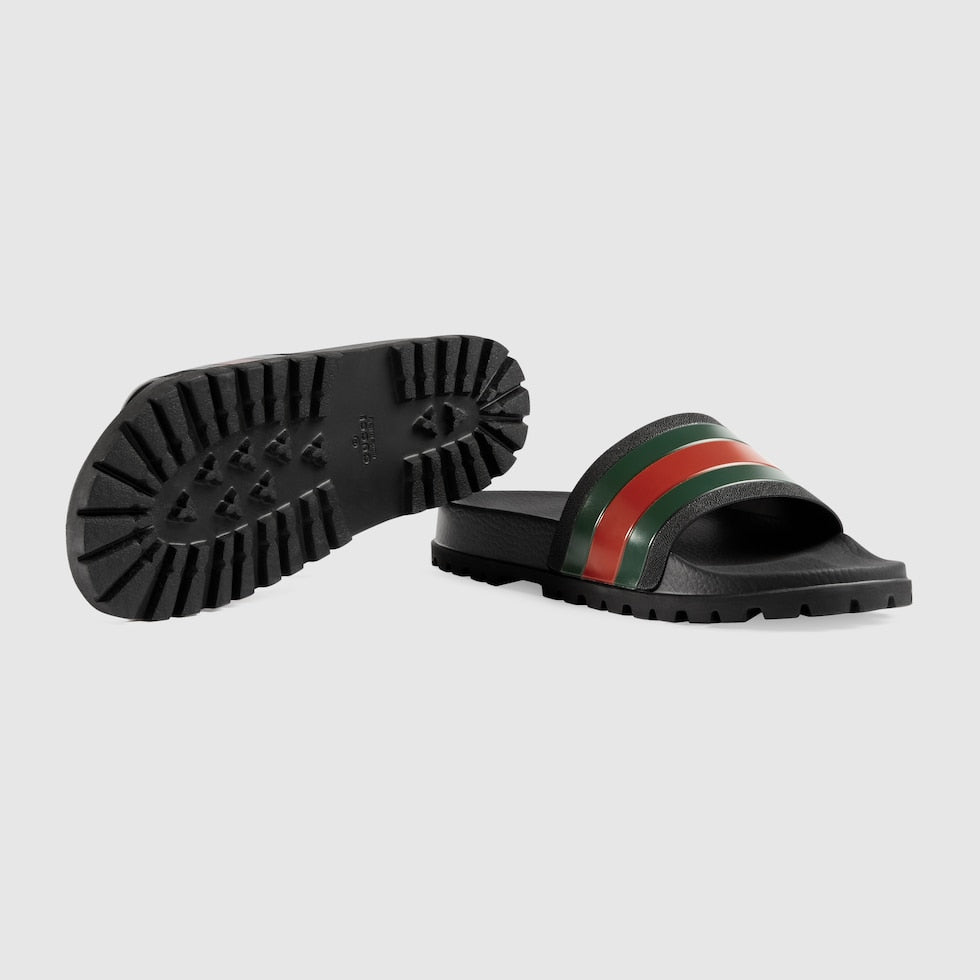 GUCCI WEB SLIDE SANDAL