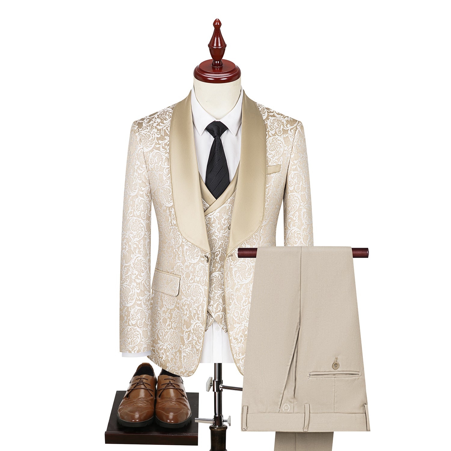 Men's Jacquard Suit Wedding Dress