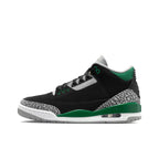 Air Jordan 3 Retro Pine Green - Classic White Leather Upper with Iconic Elephant Print Accents