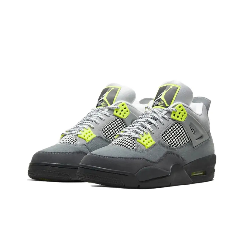 Air Jordan Retro 4-Style Sneakers – 95 Neon Edition