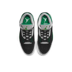 Air Jordan 3 Retro Pine Green - Classic White Leather Upper with Iconic Elephant Print Accents