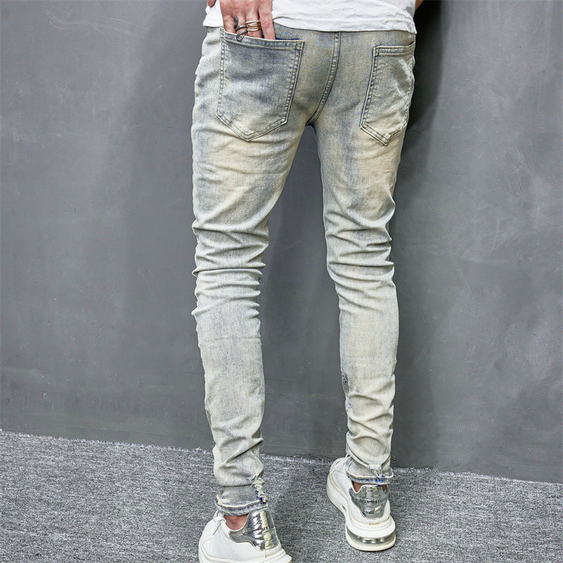 Men's Skinny Motorcycle Jeans