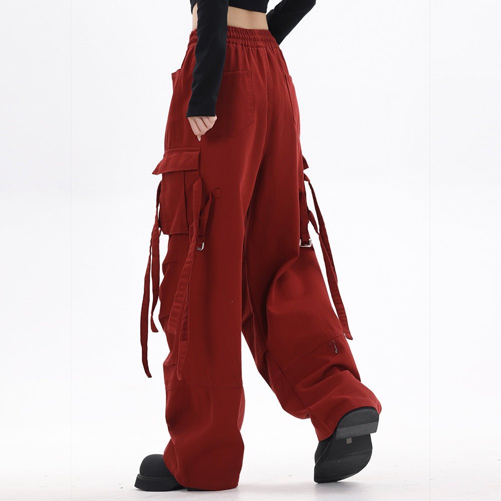 Fashion Loose Casual Wide Leg Mop Pants