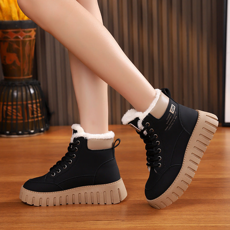 Snow Boots Winter  For Women Fashion Casual Plush Ankle Boot