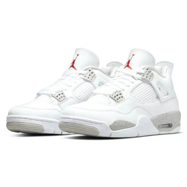 Jordan Retro 4-Style Sneakers – White Cement Edition